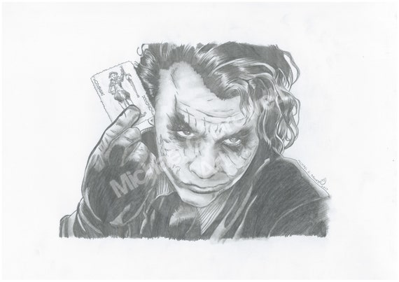 Featured image of post Dark Knight Joker Pencil Sketch A fascinating new video that may provide a brush of insight into heath ledger prior to