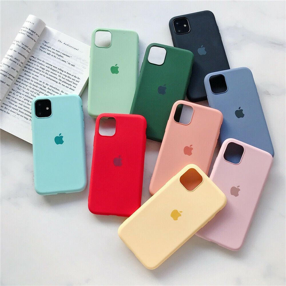 Peach Red Colors Silicone Phone Case For Iphone 14 Plus 14 Pro Etsy