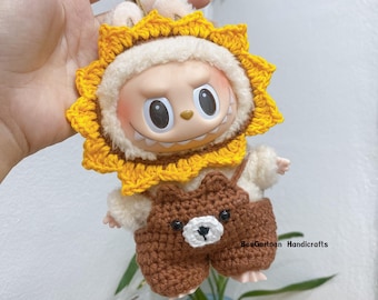 Labubu clothes sunflower