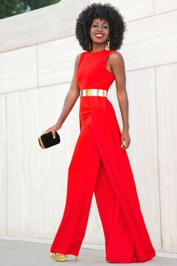 red jumpsuit wedding guest