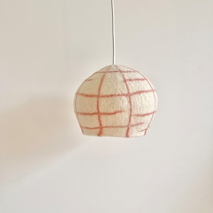 Wool felt light fixture