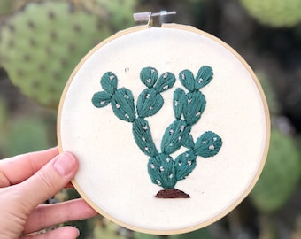 Cactus embroidery kit - Embroidery kit (Mickey Ears cactus)