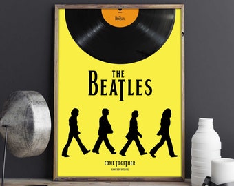 The Beatles Print, The Beatles Poster, Wall Art, Rock Stars, Digital Print, Printable Art, Music Posters and Prints, Vintage Poster, Retro