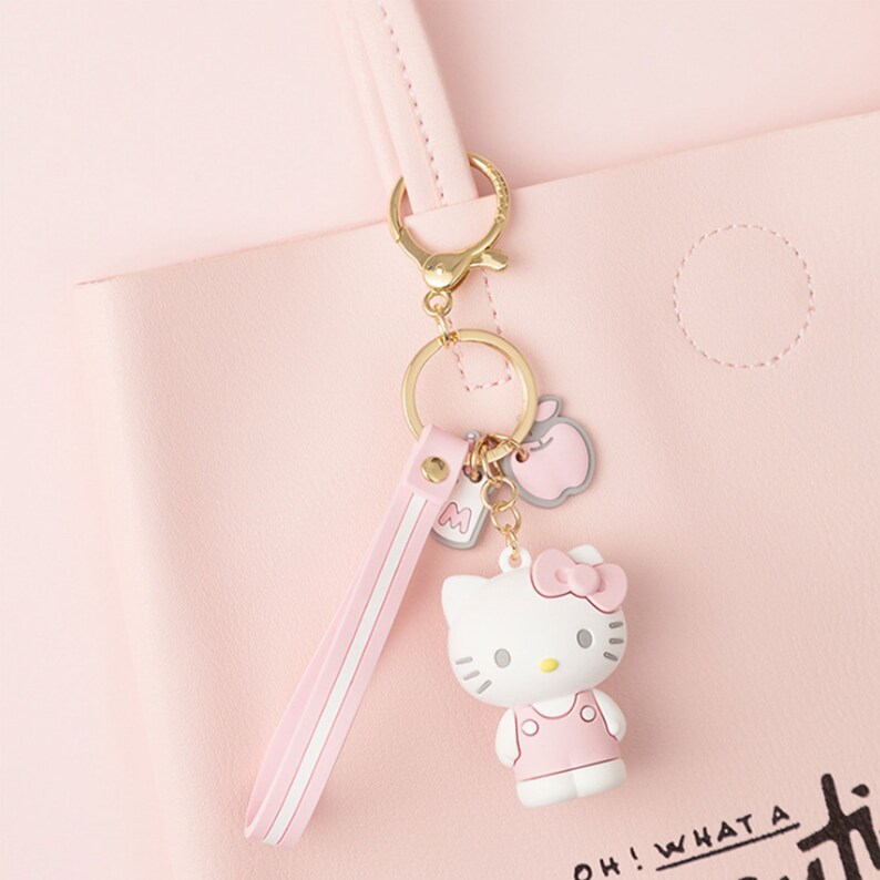 Cute Keychain Kuromi Melody Hello Kitty Bad BadtzMaru Keroppi Etsy