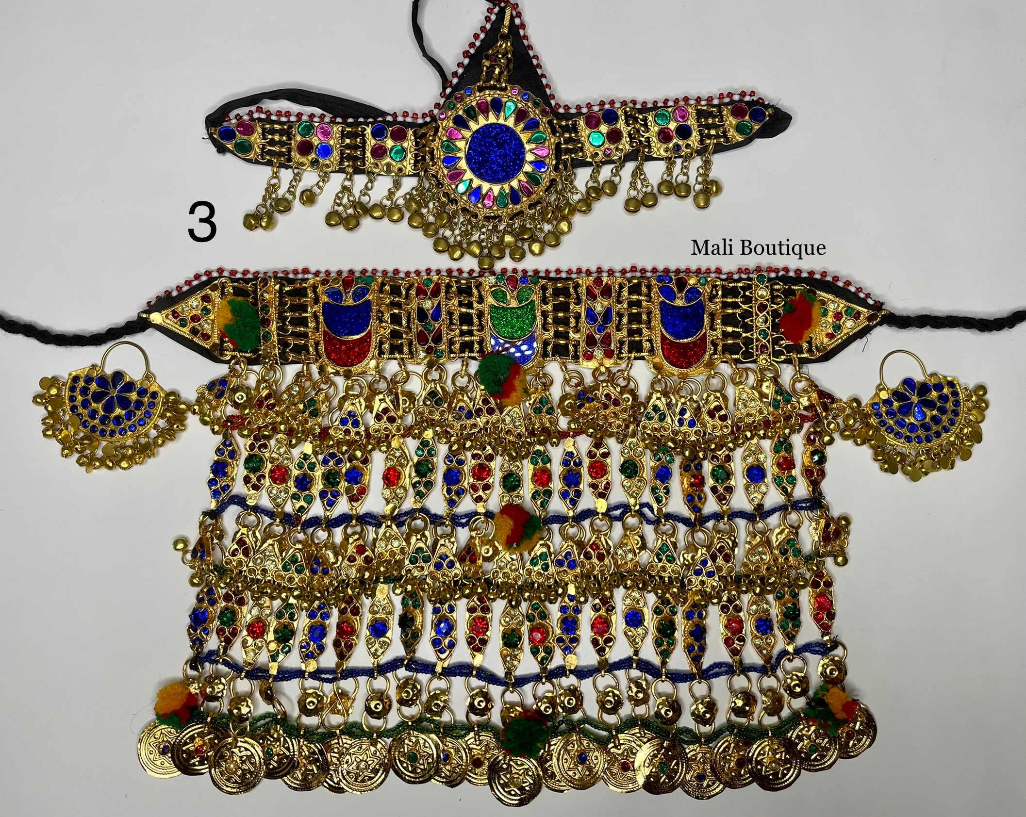 Afghan jewelry full set 005 Etsy