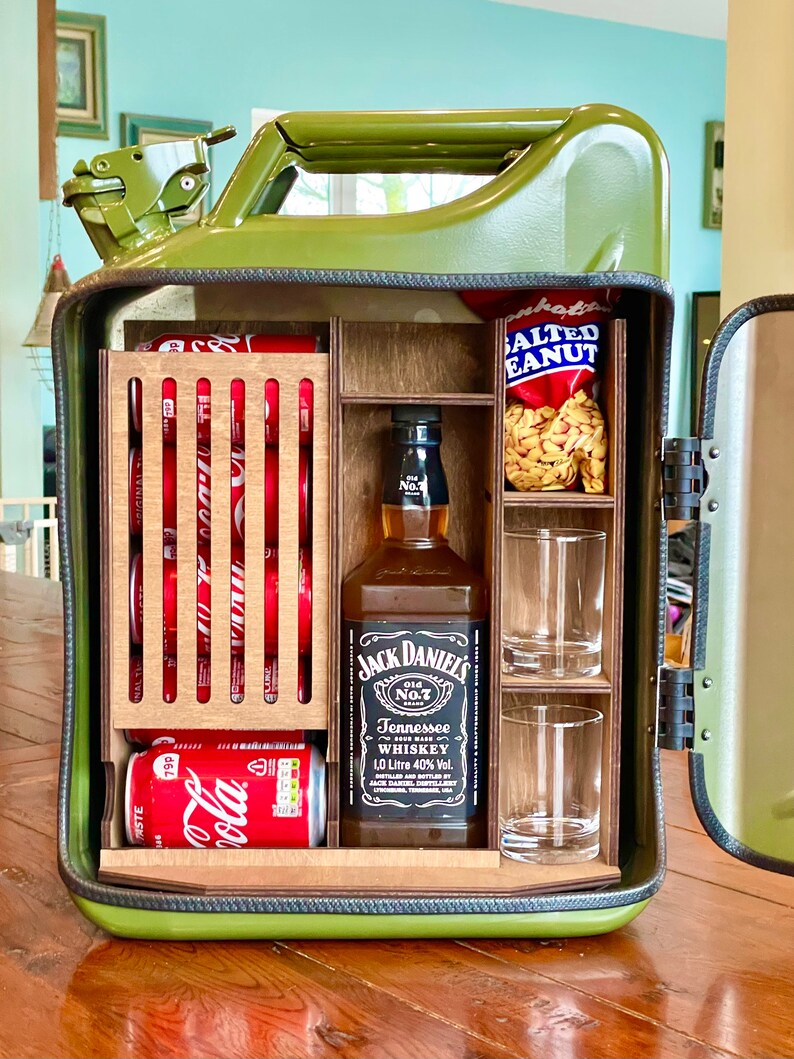 Jerry Can Mini Bar Handmade Jerry Can Mini Bar Jerry Can Etsy