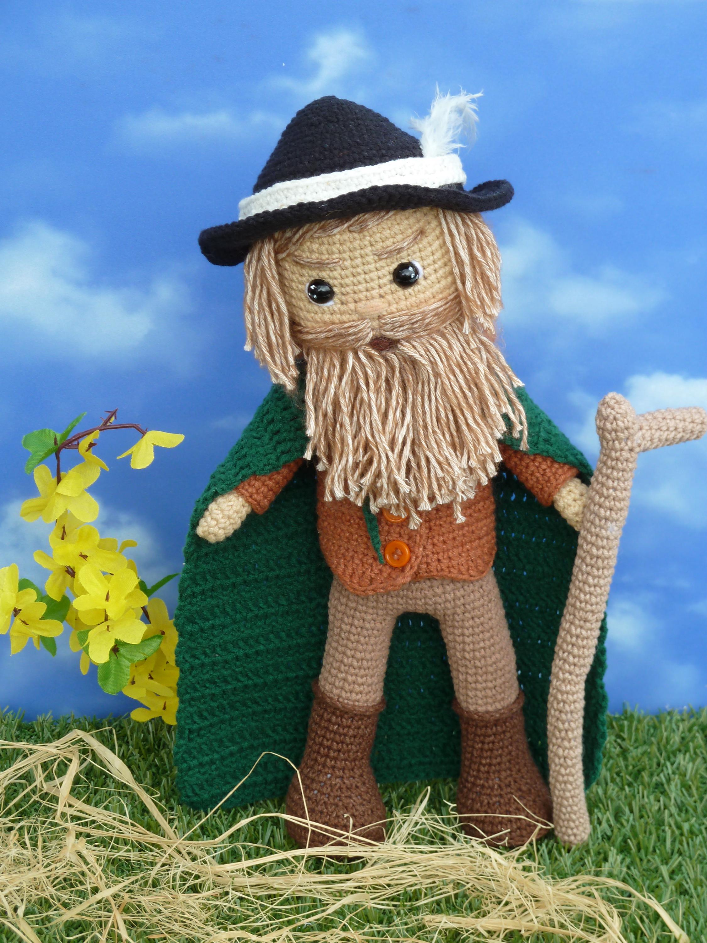 15 Fascinating Crochet Art Dolls and Figures 16 Czech Mountain Spirit Amigurumi Crochet Pattern