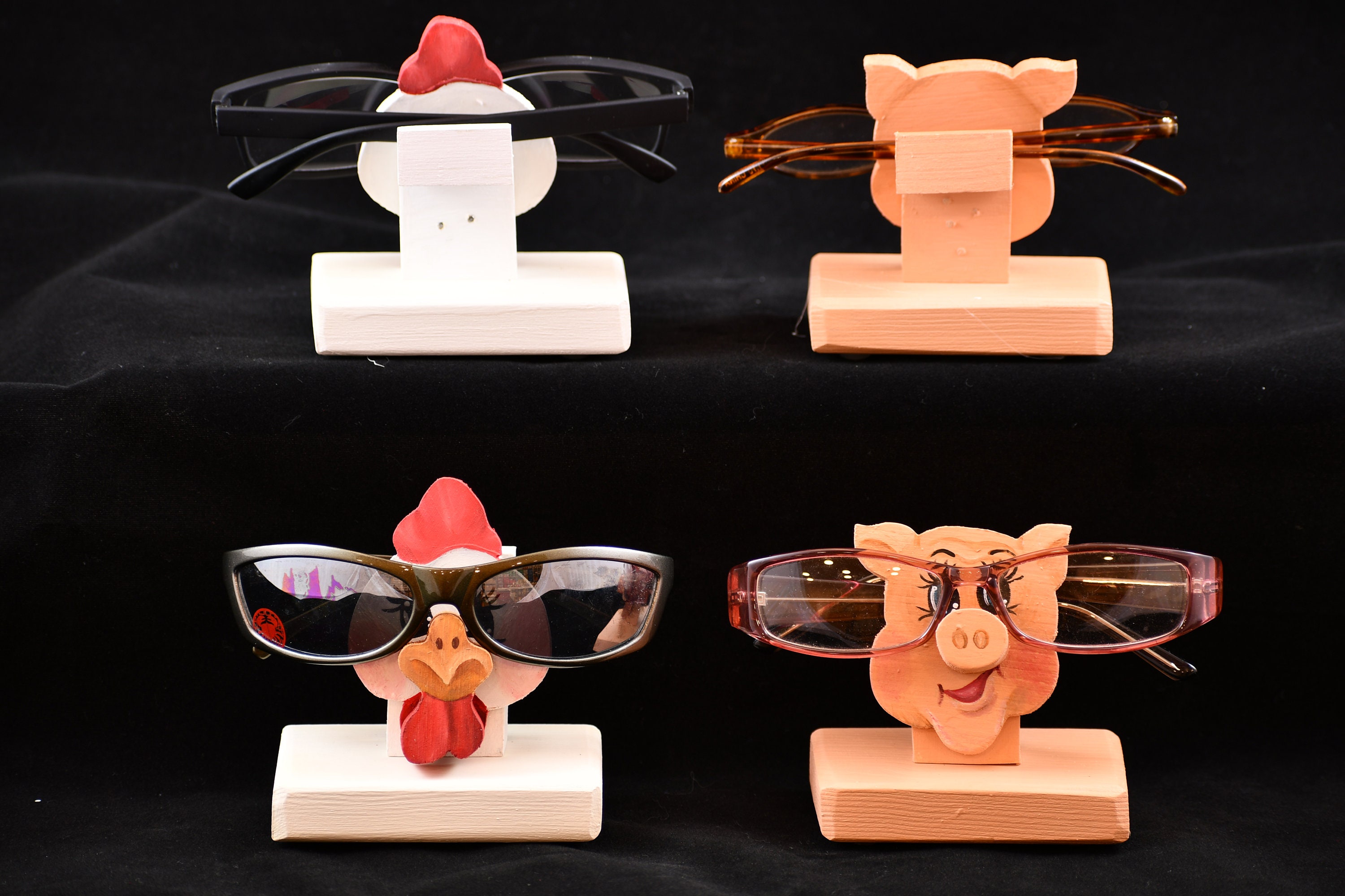 Hand Painted Animal Eyeglass Holder Etsy