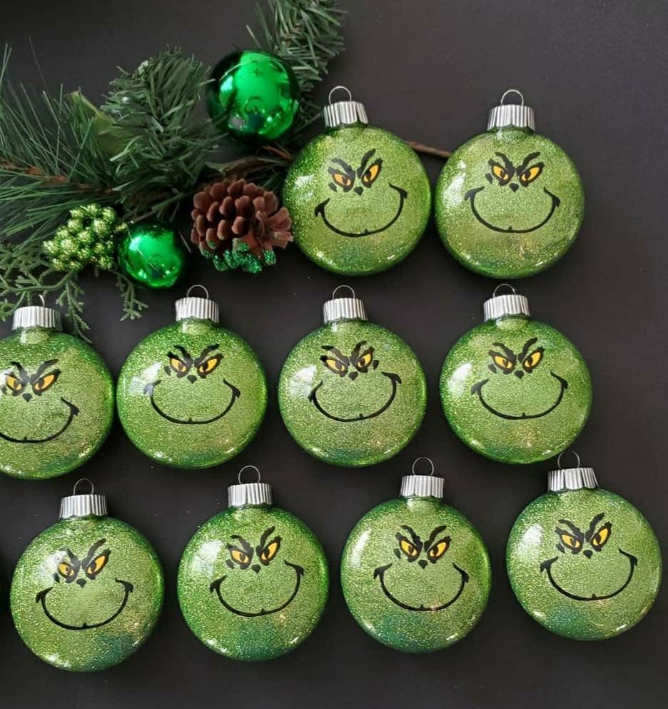 Ornement inspiré du Grinch, ornement, Grinch de Noël