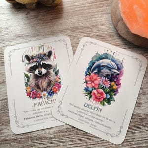 Oráculo "Voces de la Naturaleza: El Oráculo de los Animales" , cartas oráculo en español, primera edición