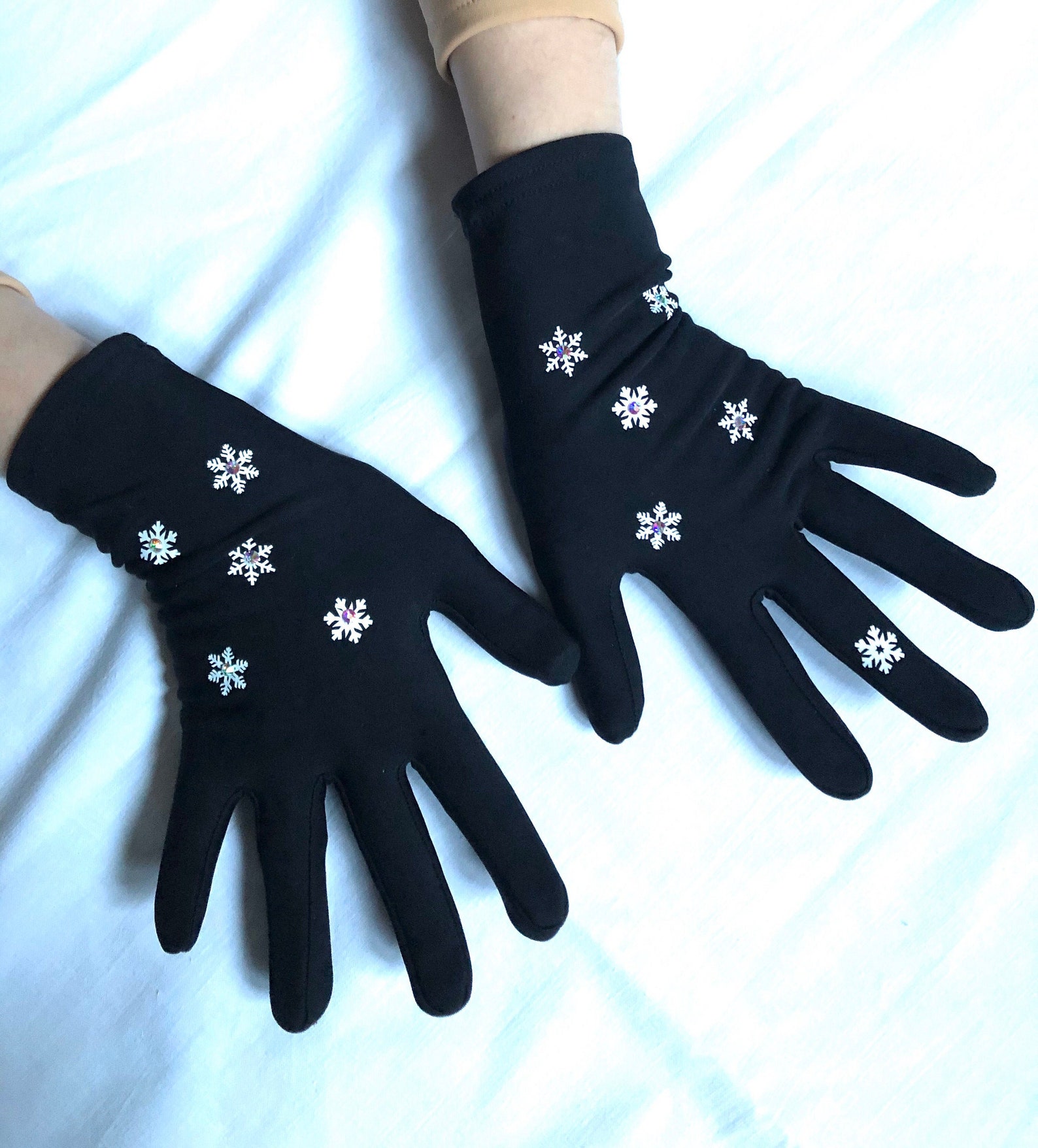 Figure Skating Gloves. Warm and Nice Stretchable Fabric Etsy