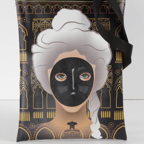 Tasche Ecopelle Moretta Maske Venedig