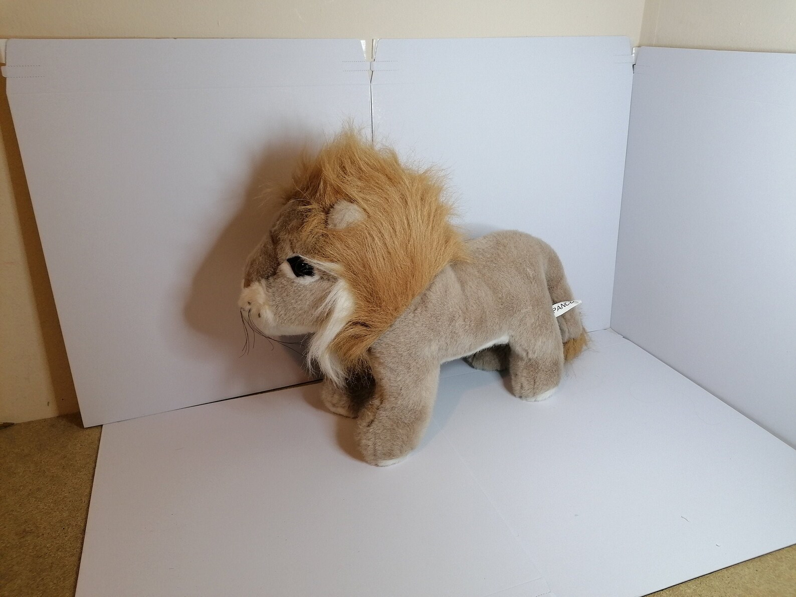 Large 20 inch long plush cuddly lion comforter toy Panco Etsy