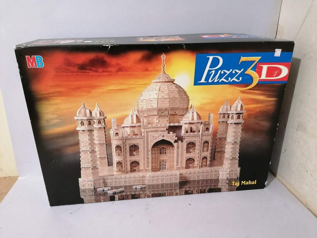 Monarchie Extreem ik zal sterk zijn MB PUZZ 3D Taj Mahal 1077 Foam Backed Piece 3D Jigsaw Puzzle - Etsy België