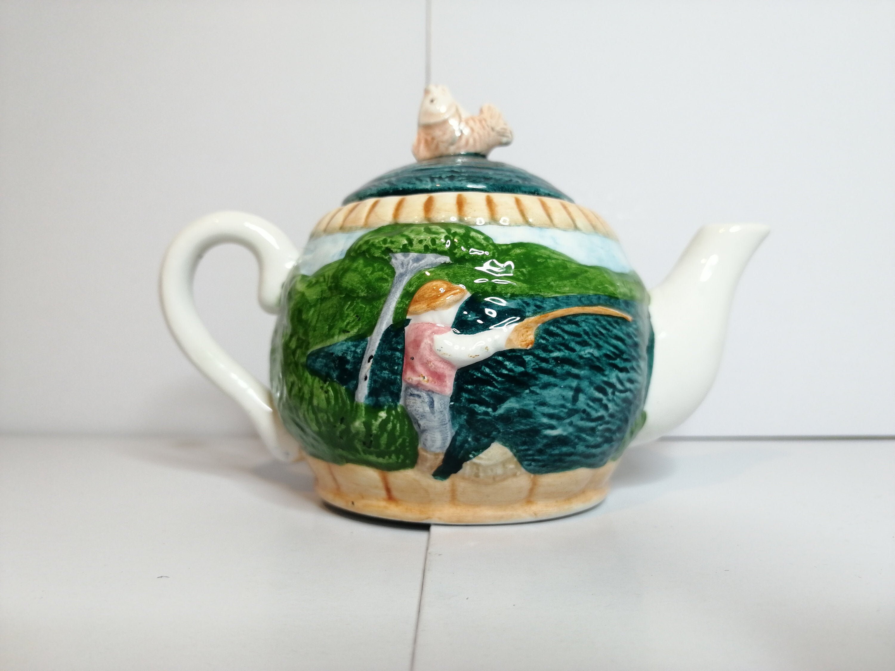 Collectable Rare Vintage Leonardo England Pottery fishing Etsy