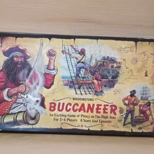 Waddingtons Buccaneer 1971 Familien-Brettspiel Original 1970