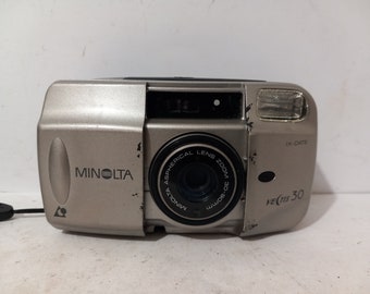 MINOLTA VECTIS 30 Camera APS Film Camera Tested Working -silver.