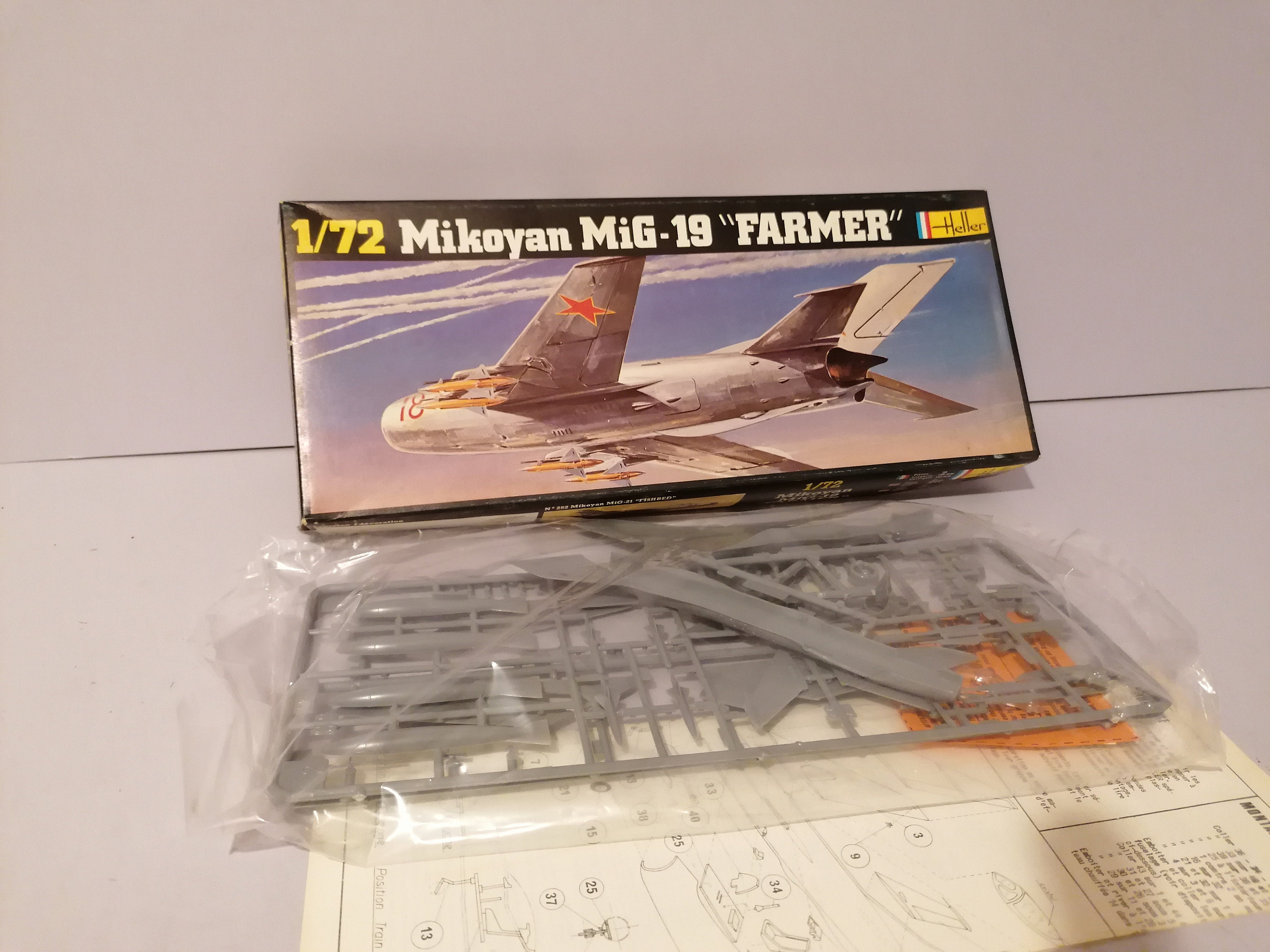 Vintage Heller model aircraft plastic kit 1/72 scale Mikoyan Etsy