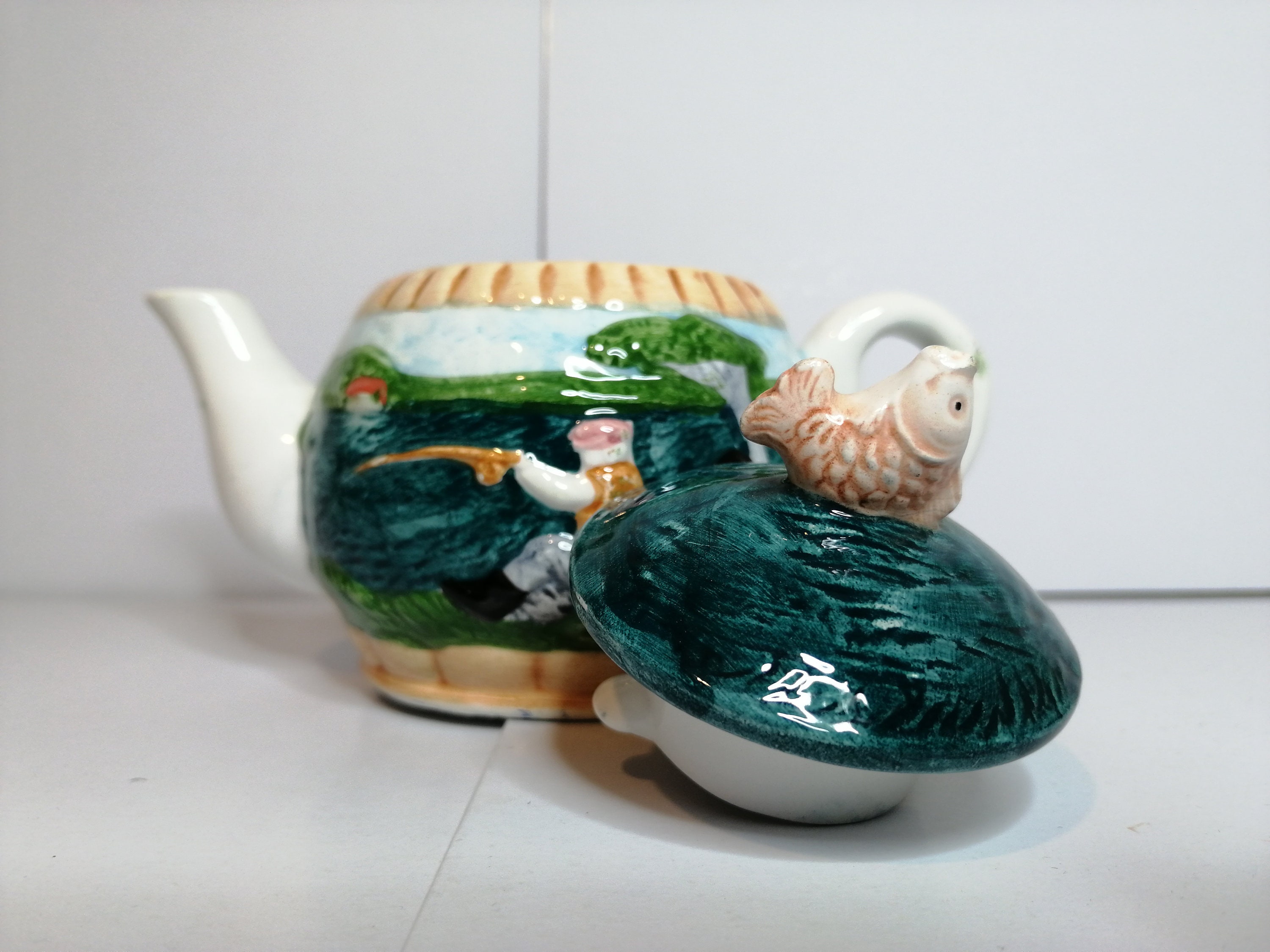 Collectable Rare Vintage Leonardo England Pottery fishing Etsy