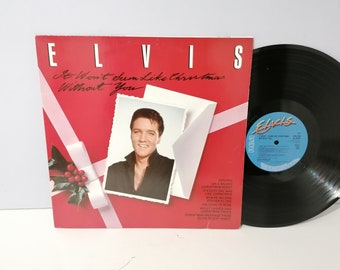 Elvis Presley It wont feel like Christmas without you vinyl LP record 1983