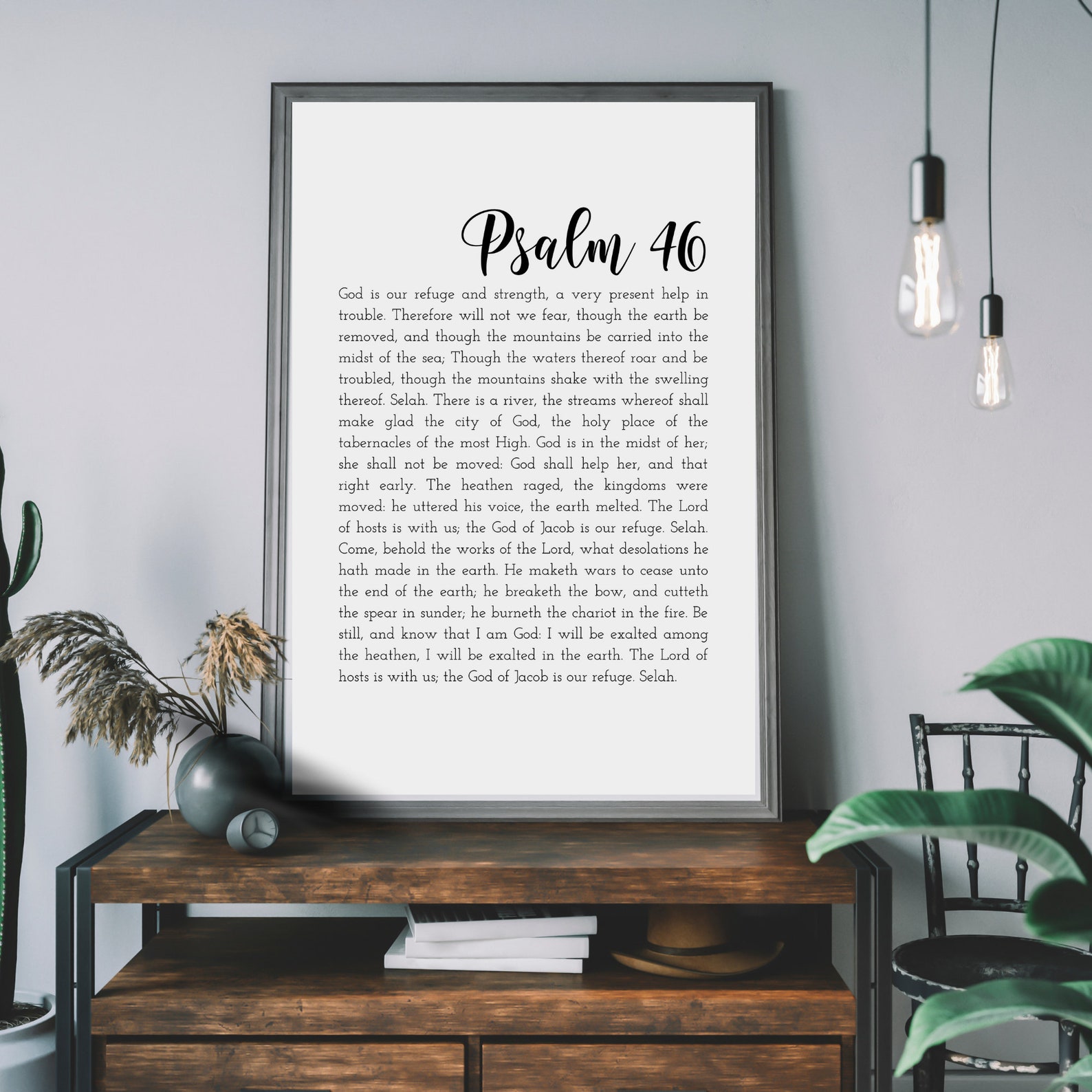 Psalm 46 King James Version / Bible Verse Printable Wall Art | Etsy