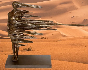 Contemporary Art Bronze Sculpture - Unshakeable - Statue by Martin Klein - Signed