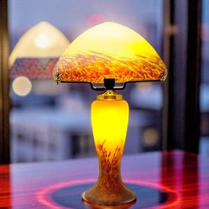 Lámpara de cristal estilo Galle / Lámpara de cristal inspirada en Galle