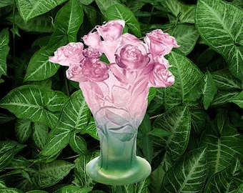 Daum peony vase / Daum peony vase