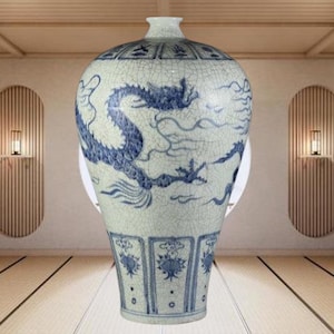 BLUE AND WHITE Chinese vase 44cm
