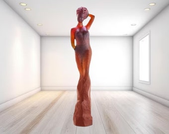 Louise Daum by Jean Philippe Richard statue / glass Daum statue Louise Daum