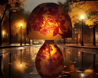 Lumières de la Ville glass Lumières De La Ville Glass Paste Table Lamp, Nancy. Art