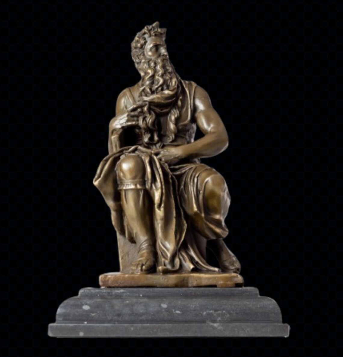 Greek Bronze Sculpture Moses Cast Bronze Statue of Moses Collection Art ...