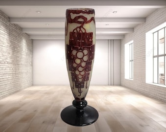 vase charder le verre français ar deco