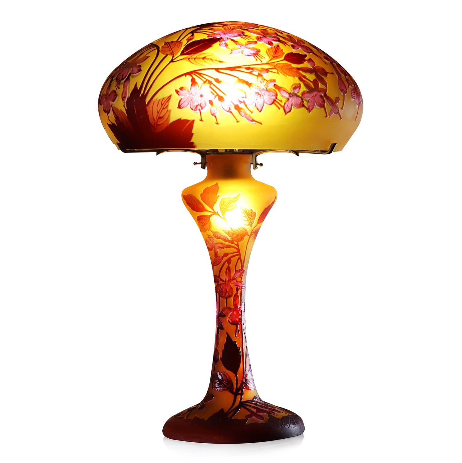 Lampe Verre de Style Galle/Lamp Glass After Galle