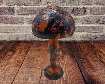 Galle style glass lamp / lamp glass after Galle