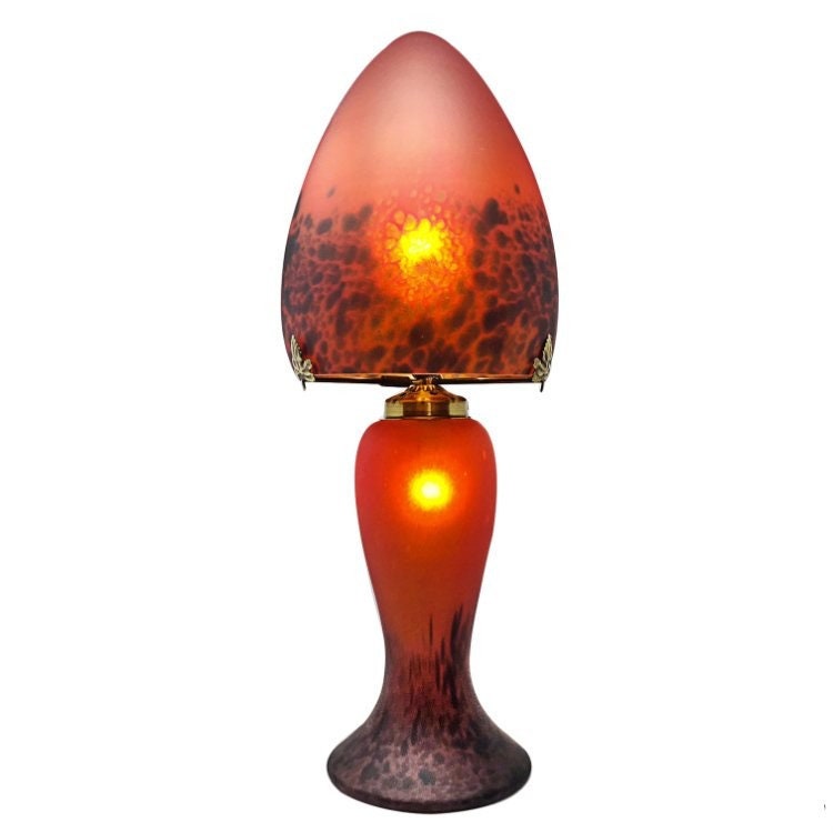 Lampe Verre de Style Galle/Big Lamp Glass Tip Galle