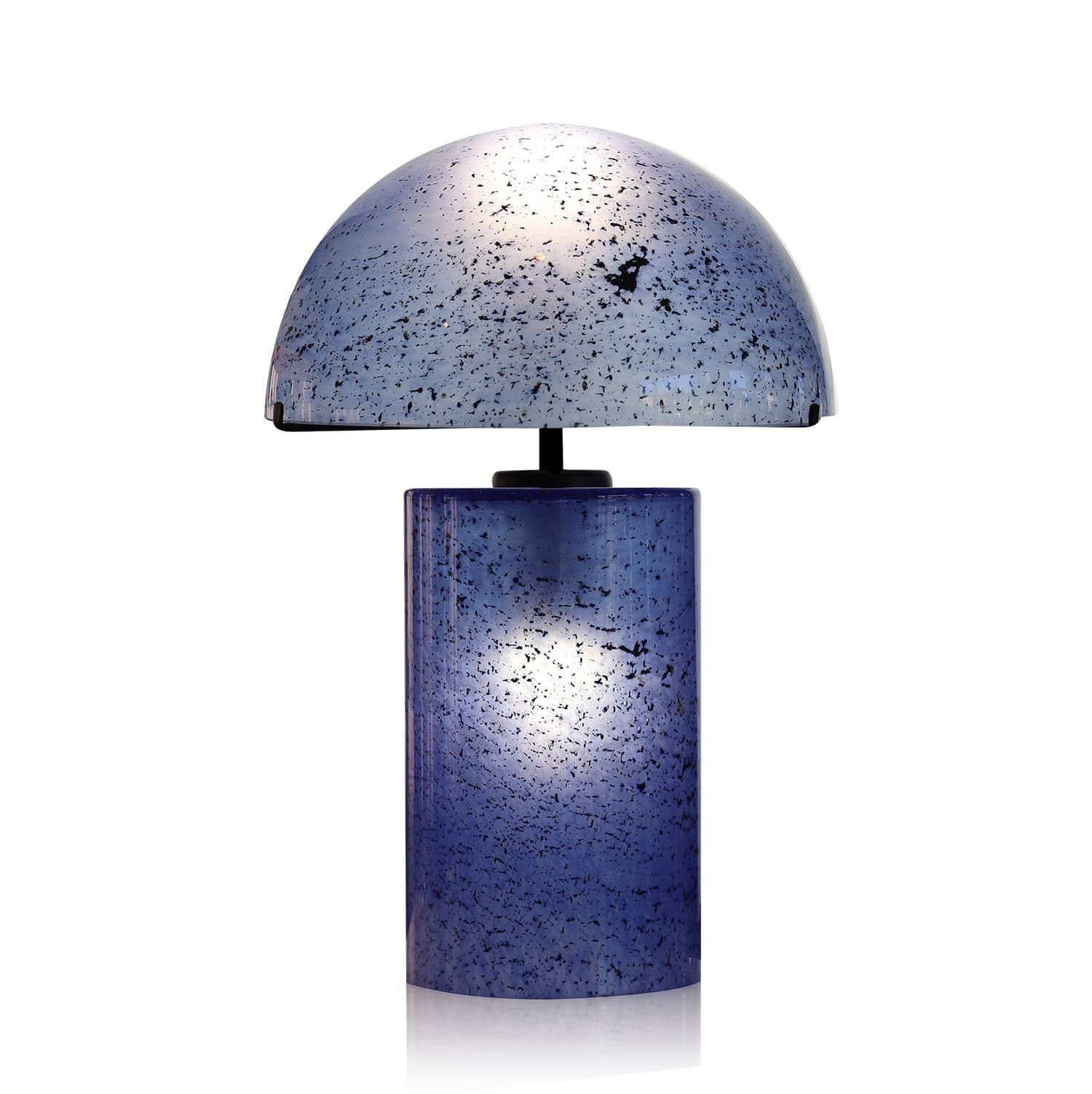 Lampe à Poser Volcania Bleu en Verre