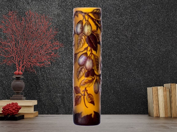Ripening Plums Vase - Galle type