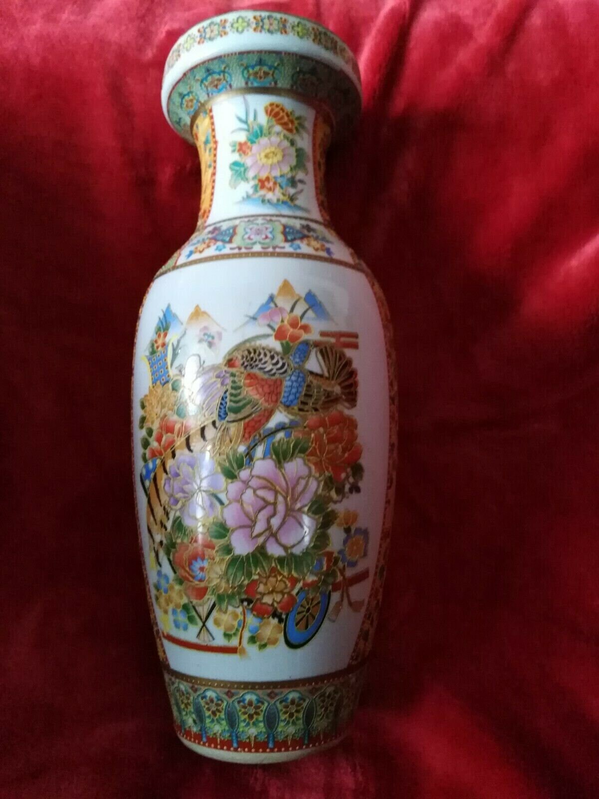 Vase Ceramique Motif Fleurs