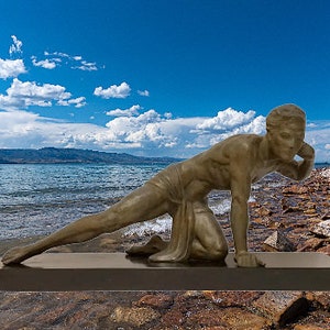 French Art Deco hunter sculpture