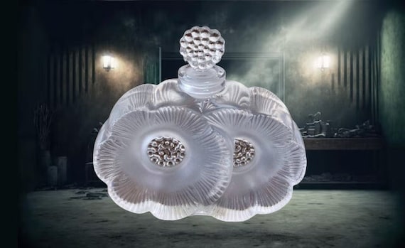 LALIQUE 2 Flower Perfume Bottle - Etsy