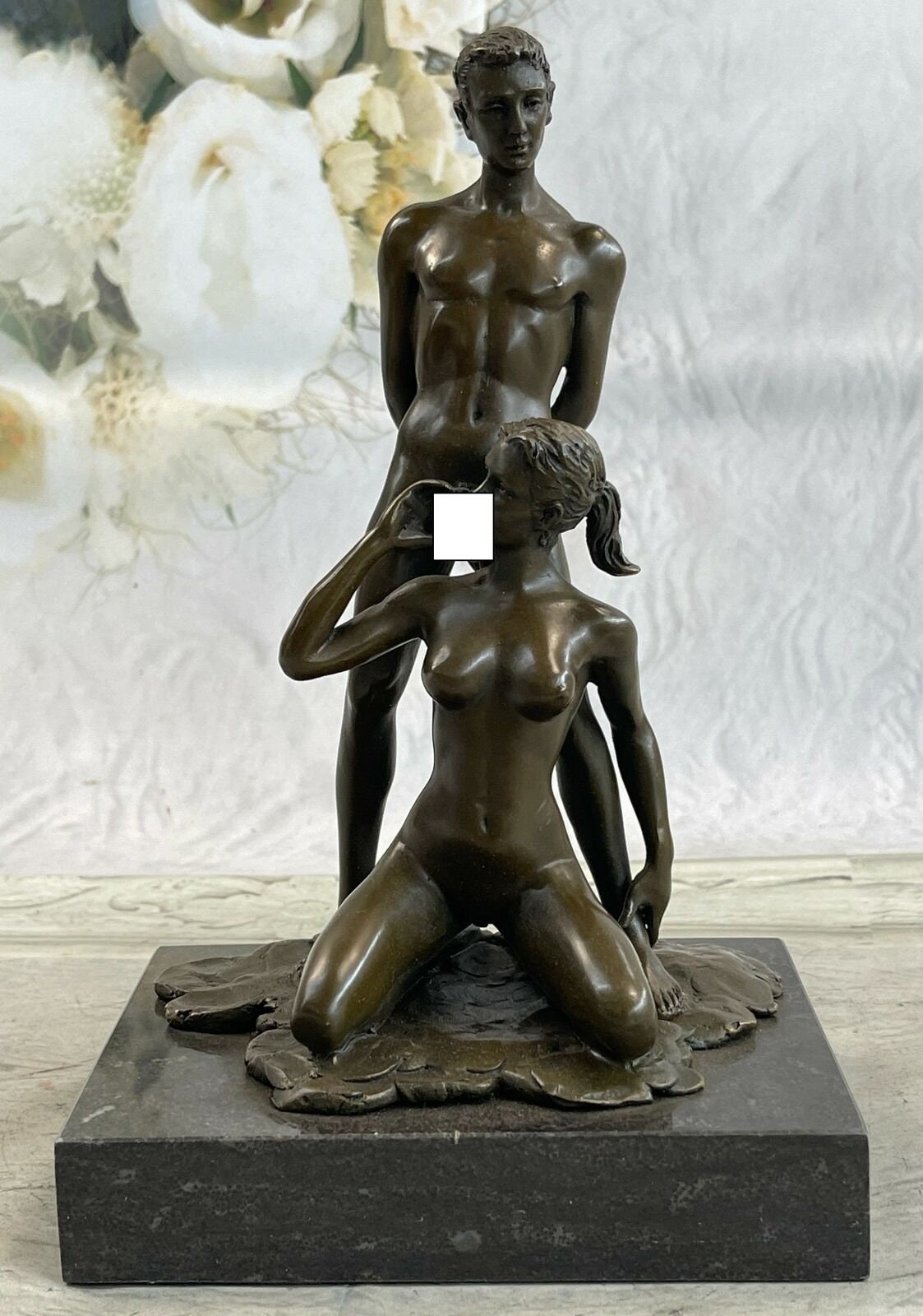 statue Couple Nus Erotique/Érotique Sexuels Bronze Figurine Par Jean Patoue