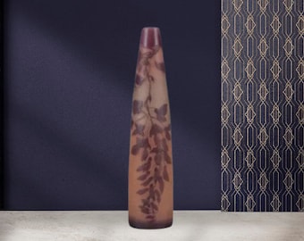 エミール・ガレ作 ファイアンス焼き 陶器の花瓶。1900年頃 - Etsy 日本