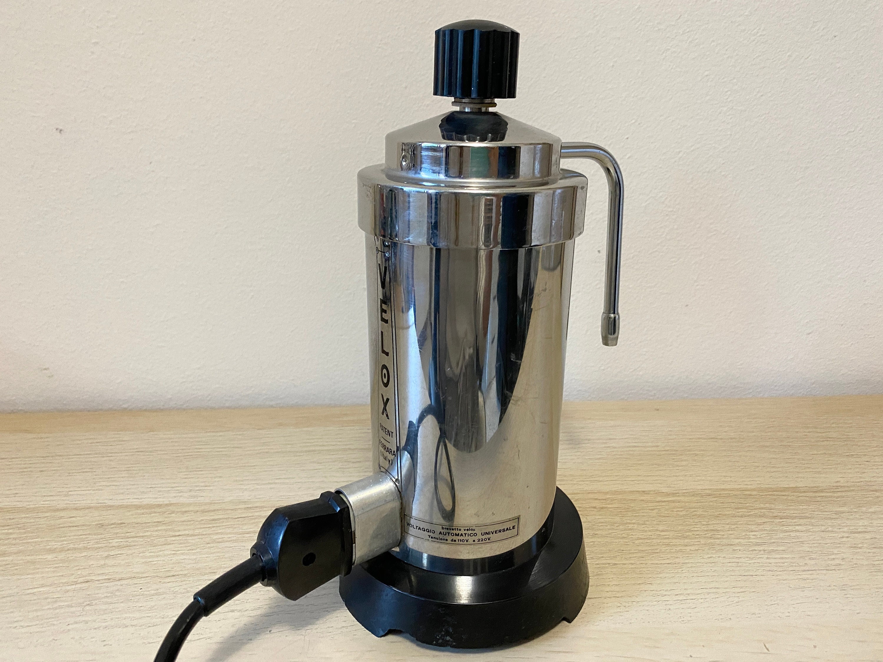 Cafetière électrique VELOX Brevet WORKING Made in Italy