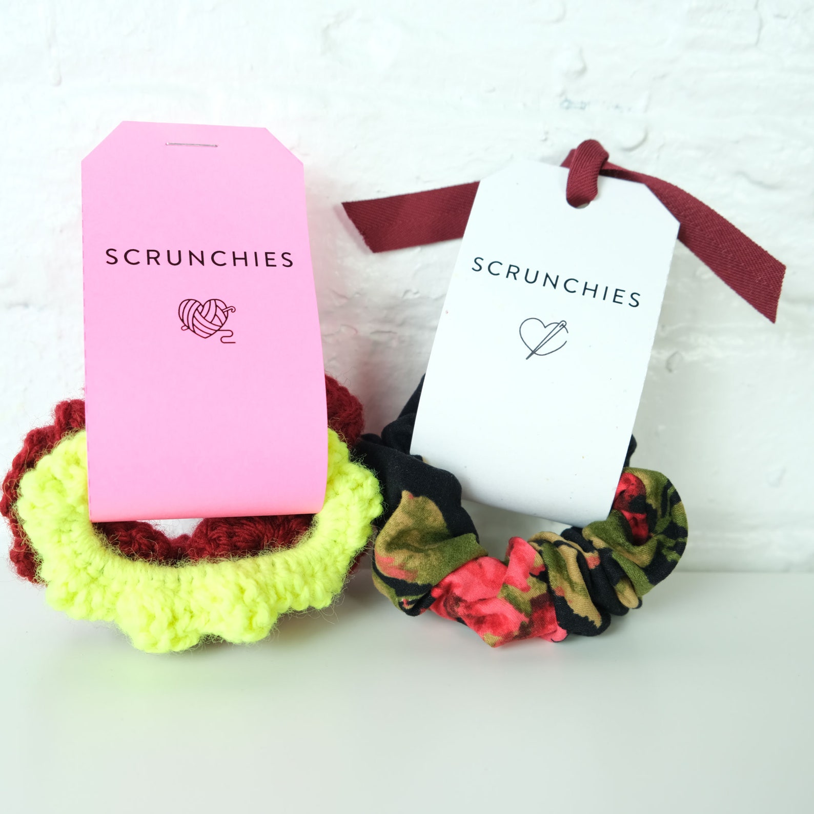 PRINTABLE Scrunchie Scrunchies Tag Labels Knit Crochet Sewn Gift