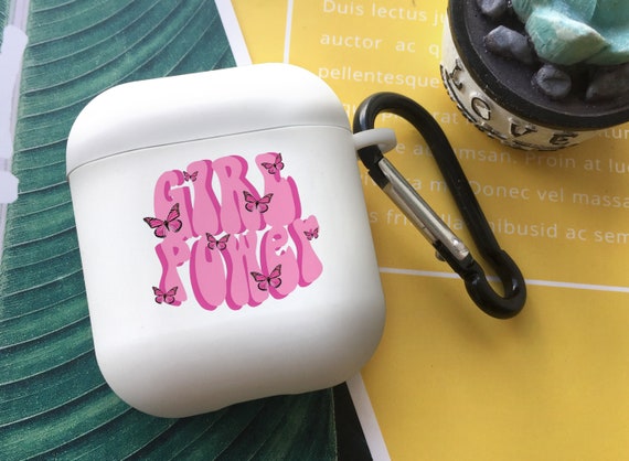 Girl Power Pink Letters Airpods Case Shock Rubber - Etsy