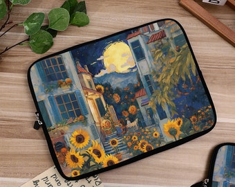 Custodia per laptop Sunflowers Garden Custodia per iPad, custodia per MacBook Air 13 15 Pro 13 14 15 16 pollici, borsa per laptop, borsa per iPad Air 4 5 Pro 11 12.9 Custodia