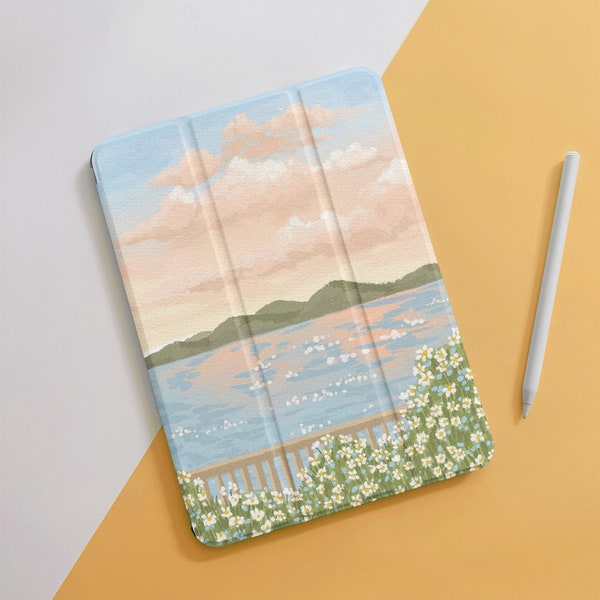 Oil Painting Scenery Flower iPad Case For iPad 10 Air 5 4 3 2 1 Pro 12.9 11", 10.5 10.2 9.7" 5 6 7 8 9 Mini 4 5 6, 2022 2021 2020 iPad Cover