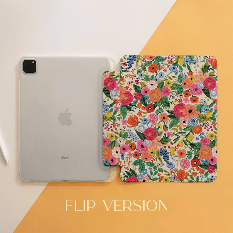 Étui pour iPad Air fleurs colorées aquarelle pour iPad 10,9 10,5 10,2 pouces 10/9/8/7th Air 5/4, Pro 12,9/11 pouces Mini 6/5/4 Housse 2022/2021/2020 image 3