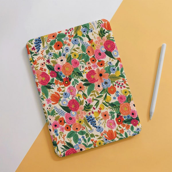 Watercolor Colorful Flowers iPad Air Case For 10.9 10.5 10.2" iPad 10/9/8/7th Air 5/4, Pro 12.9/11" in. Mini 6/5/4 Case Cover 2022/2021/2020